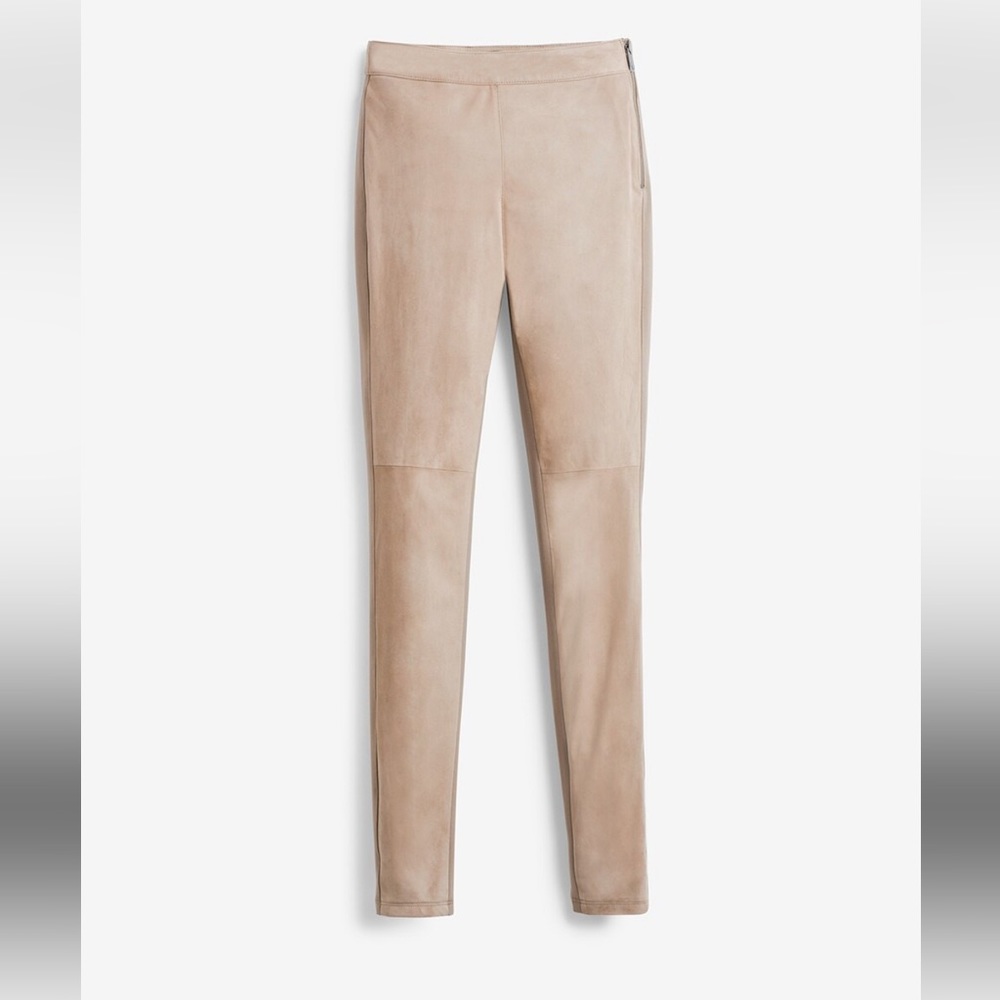 White House Black Market Suede Tan Leggings